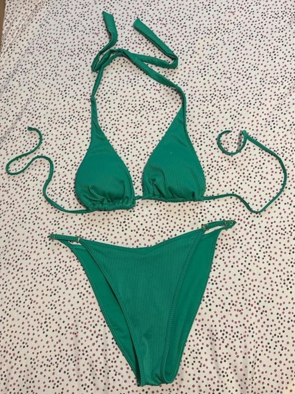 Hollister Teal Ribbed Swim Top